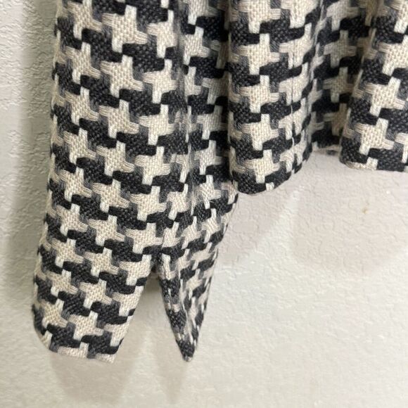 Nina McLemore Jacket Womens 6 Houndstooth Wool Silk Lined Classic Made in USA - Picture 7 of 8